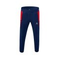 Erima Traingshose Six Wings Worker lang (100% Polyester, sportliche Passform) navyblau/rot Herren