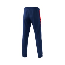 Erima Traingshose Six Wings Worker lang (100% Polyester, sportliche Passform) navyblau/rot Jungen