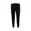 Erima Traingshose Six Wings Worker lang (100% Polyester, sportliche Passform) schwarz/rot Damen