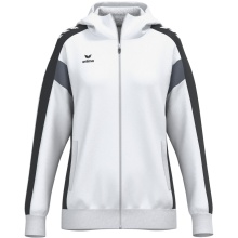 Erima Trainingsjacke Celebrate 125 mit Kapuze (atmungsaktiv, 100% Polyester) weiss/schwarz Damen