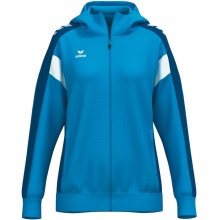 Erima Trainingsjacke Celebrate 125 mit Kapuze (atmungsaktiv, 100% Polyester) royalblau Damen