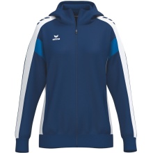 Erima Trainingsjacke Celebrate 125 mit Kapuze (atmungsaktiv, 100% Polyester) navyblau/weiss Damen