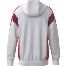 Erima Trainingsjacke Celebrate 125 mit Kapuze (atmungsaktiv, 100% Polyester) weiss/rot Kinder