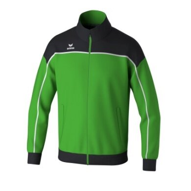 Erima Trainingsjacke Change (rec. Polyester, hoher Tragekomfort) grün/schwarz/weiss Jungen