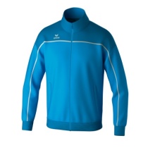 Erima Trainingsjacke Change (rec. Polyester, hoher Tragekomfort) curacaoblau/weiss Jungen