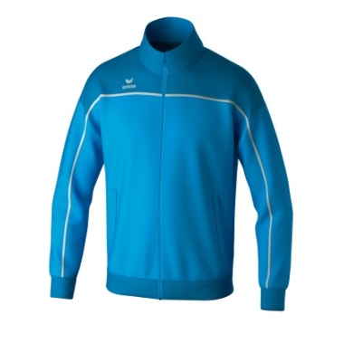 Erima Trainingsjacke Change (rec. Polyester, hoher Tragekomfort) curacaoblau/weiss Jungen