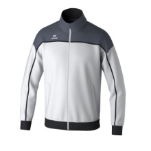 Erima Trainingsjacke Change (rec. Polyester, hoher Tragekomfort) weiss/grau/schwarz Jungen