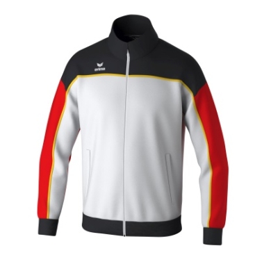 Erima Trainingsjacke Change (rec. Polyester, hoher Tragekomfort) weiss/schwarz/rot Jungen