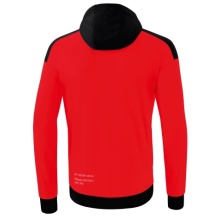 Erima Trainingsjacke Change mit Kapuze (rec. Polyester, strapazierfähig, mit Reißverschlusstaschen) rot/schwarz Herren