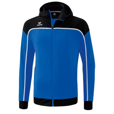 Erima Trainingsjacke Change mit Kapuze (rec. Polyester, strapazierfähig,Reißverschlusstaschen) blau/schwarz Herren