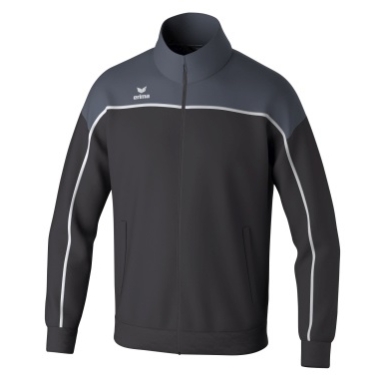 Erima Trainingsjacke Change (rec. Polyester, hoher Tragekomfort) schwarz/grau/weiss Herren