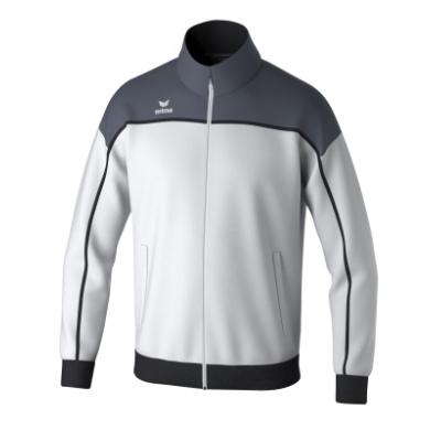 Erima Trainingsjacke Change (rec. Polyester, hoher Tragekomfort) weiss/grau/schwarz Herren