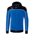 Erima Trainingsjacke Change mit Kapuze (rec. Polyester, strapazierfähig, mit Reißverschlusstaschen) blau/schwarz Jungen