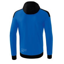 Erima Trainingsjacke Change mit Kapuze (rec. Polyester, strapazierfähig, mit Reißverschlusstaschen) blau/schwarz Jungen