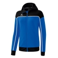 Erima Trainingsjacke Change mit Kapuze (strapazierfähig, mit Reißverschlusstaschen) royalblau/schwarz Damen