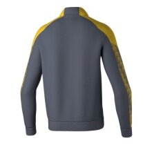 Erima Trainingsjacke Evo Star (Stehkragen, strapazierfähig) grau/gelb Kinder