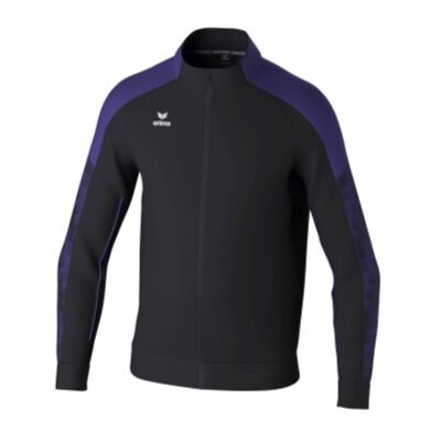 Erima Trainingsjacke Evo Star (Stehkragen, strapazierfähig) schwarz/violett Kinder