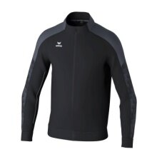 Erima Trainingsjacke Evo Star (Stehkragen, strapazierfähig) schwarz/grau Herren