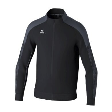 Erima Trainingsjacke Evo Star (Stehkragen, strapazierfähig) schwarz/grau Kinder