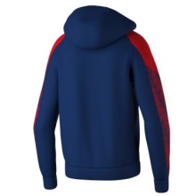 Erima Trainingsjacke Evo Star mit Kapuze (hoher Tragekomfort) navyblau/rot Kinder