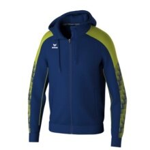 Erima Trainingsjacke Evo Star mit Kapuze (hoher Tragekomfort) navyblau/limegrün Herren