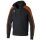 Erima Trainingsjacke Evo Star mit Kapuze (hoher Tragekomfort) schwarz/orange Kinder