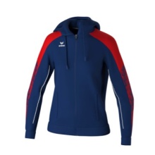 Erima Trainingsjacke Evo Star mit Kapuze (hoher Tragekomfort) navyblau/rot Damen