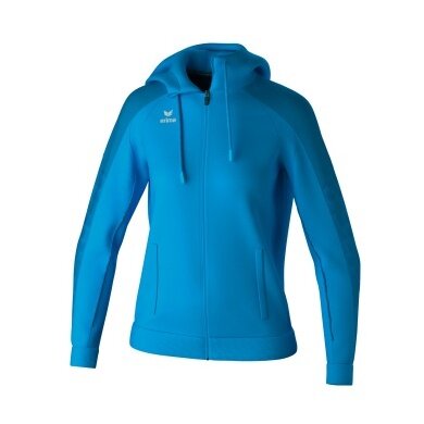 Erima Trainingsjacke Evo Star mit Kapuze (hoher Tragekomfort) curacaoblau Damen