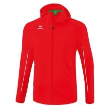 Erima Trainingsjacke Liga Star mit Kapuze (strapazierfähig und elastisches Funktionsmaterial) rot/weiss Herren