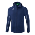 Erima Trainingsjacke Liga Star mit Kapuze (strapazierfähig und elastisches Funktionsmaterial) navyblau/weiss Jungen