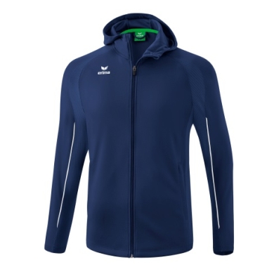 Erima Trainingsjacke Liga Star mit Kapuze (strapazierfähig und elastisches Funktionsmaterial) navyblau/weiss Jungen