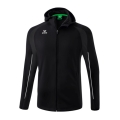 Erima Trainingsjacke Liga Star mit Kapuze (strapazierfähig und elastisches Funktionsmaterial) schwarz/weiss Jungen