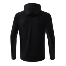 Erima Trainingsjacke Liga Star mit Kapuze (strapazierfähig und elastisches Funktionsmaterial) schwarz/weiss Jungen