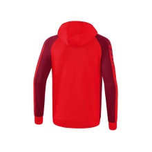 Erima Trainingsjacke Six Wings mit Kapuze (Baumwollmix, weich und bequem) rot/bordeaux Jungen