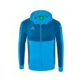 Erima Trainingsjacke Six Wings mit Kapuze (Baumwollmix, weich und bequem) curacaoblau Herren