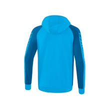 Erima Trainingsjacke Six Wings mit Kapuze (Baumwollmix, weich und bequem) curacaoblau Jungen