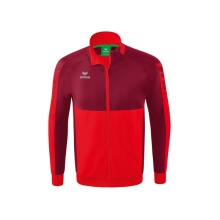 Erima Trainingsjacke Six Wings Worker (100% Polyester, Stehkragen, strapazierfähig) rot/bordeaux Herren