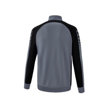 Erima Trainingsjacke Six Wings Worker (100% Polyester, Stehkragen, strapazierfähig) grau/schwarz Herren