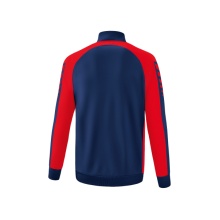 Erima Trainingsjacke Six Wings Worker (100% Polyester, Stehkragen, strapazierfähig) navyblau/rot Herren