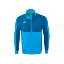 Erima Trainingsjacke Six Wings Worker (100% Polyester, Stehkragen, strapazierfähig) curacaoblau Herren