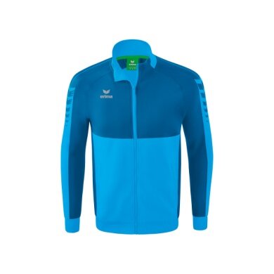 Erima Trainingsjacke Six Wings Worker (100% Polyester, Stehkragen, strapazierfähig) curacaoblau Herren