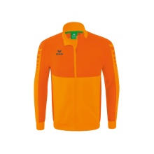 Erima Trainingsjacke Six Wings Worker (100% Polyester, Stehkragen, strapazierfähig) orange Herren