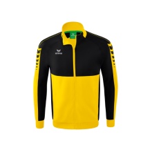 Erima Trainingsjacke Six Wings Worker (100% Polyester, Stehkragen, strapazierfähig) gelb/schwarz Herren