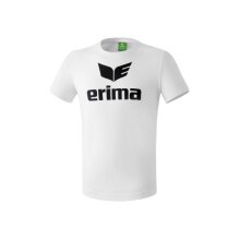 Erima Sport-Tshirt Basic Promo Logo (100% Baumwolle) weiss Herren