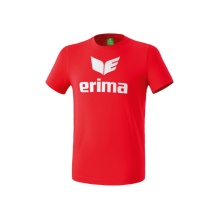 Erima Sport-Tshirt Basic Promo Logo (100% Baumwolle) rot Herren