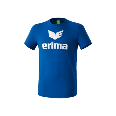 Erima Sport-Tshirt Basic Promo Logo (100% Baumwolle) royalblau Herren