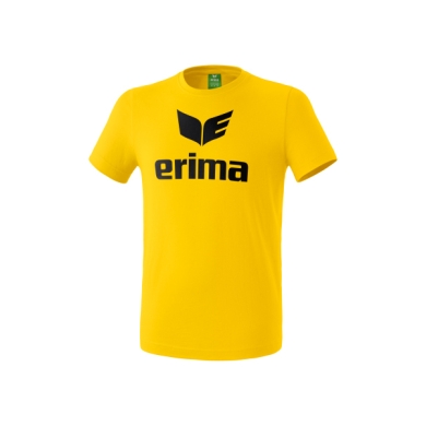 Erima Sport-Tshirt Basic Promo Logo (100% Baumwolle) gelb Herren