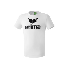 Erima Sport-Tshirt Basic Promo Logo (100% Baumwolle) weiss Jungen