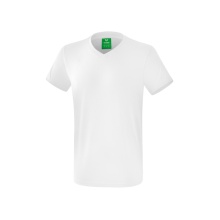 Erima Sport-Tshirt Basic Style (100% Baumwolle, V-Ausschnitt) weiss Herren