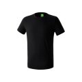 Erima Sport-Tshirt Basic Teamsport (100% Baumwolle) schwarz Jungen